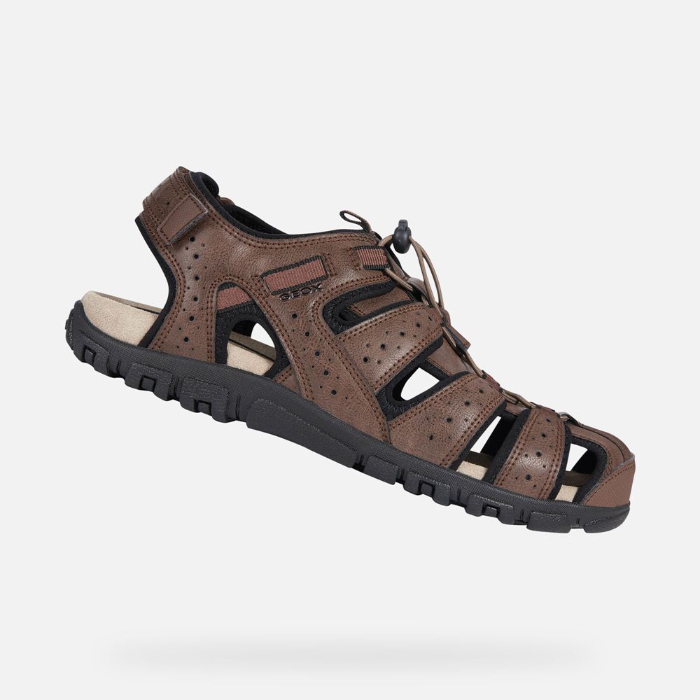 Sandales Geox Strada - Marron - Homme 791648-VRL